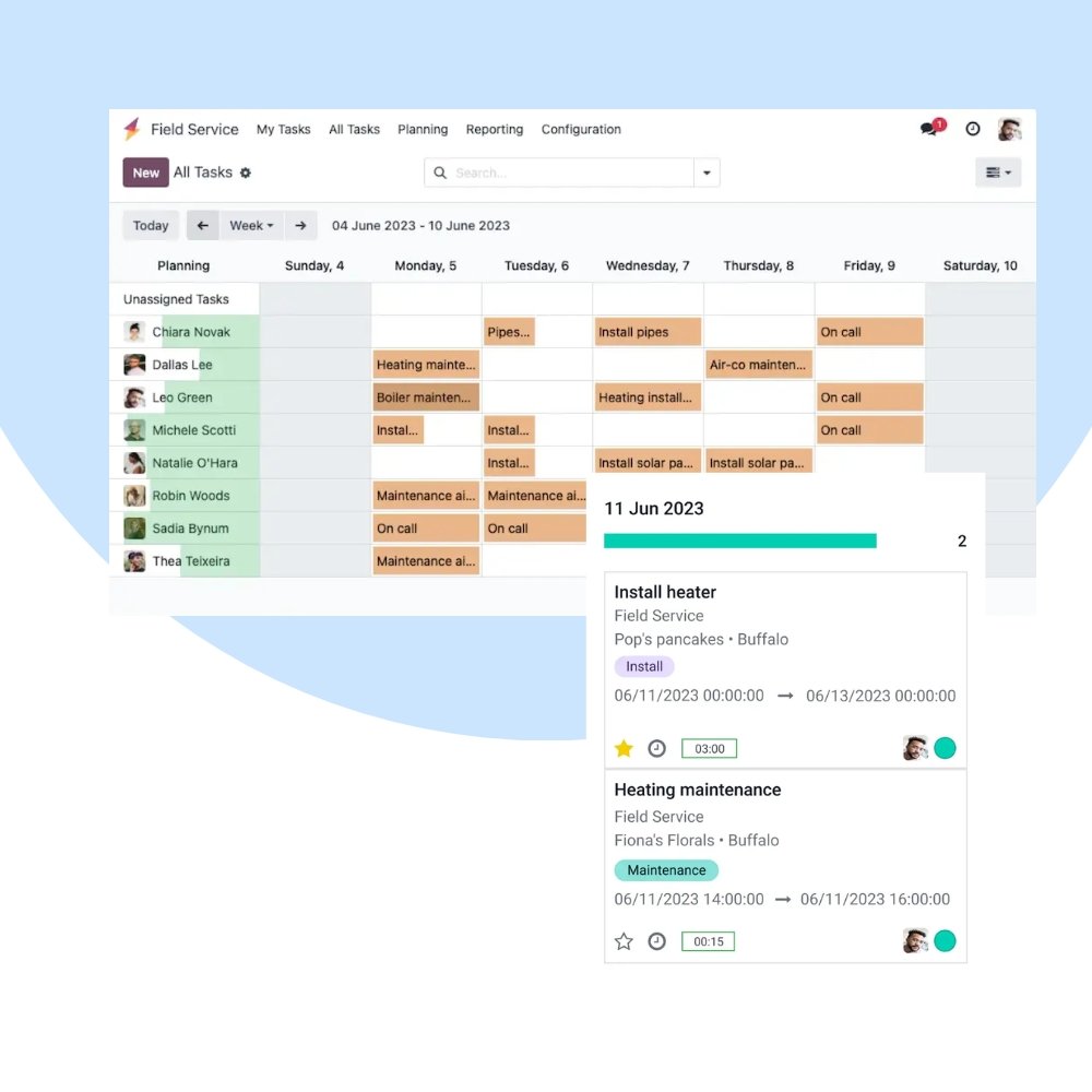 Odoo Field Service Implementation