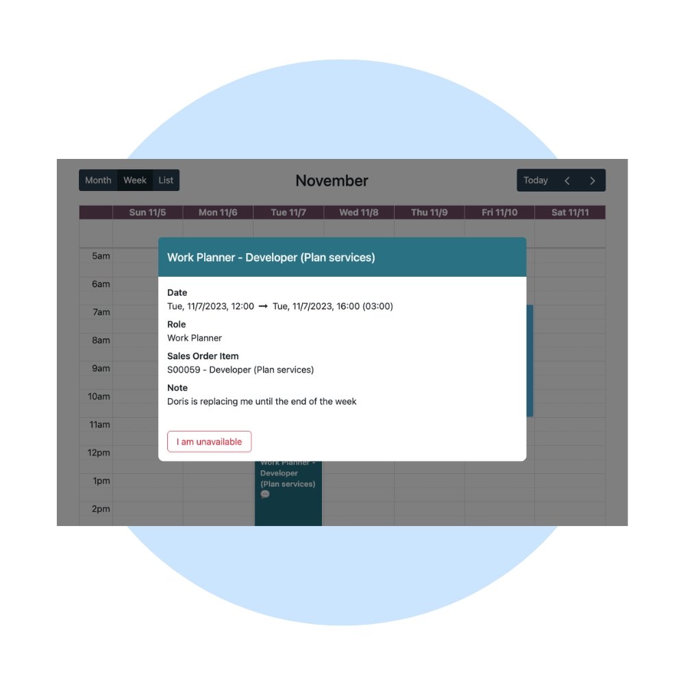 Odoo Planning Support