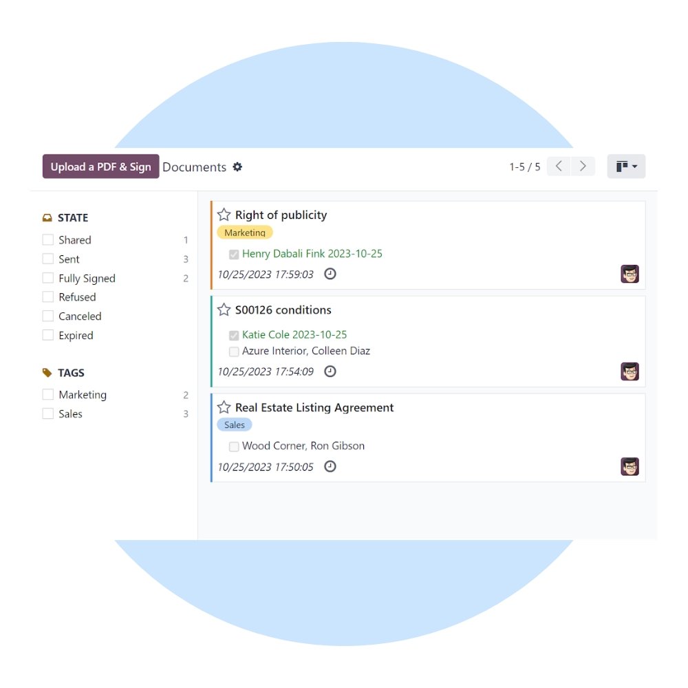Odoo Sign Implementation