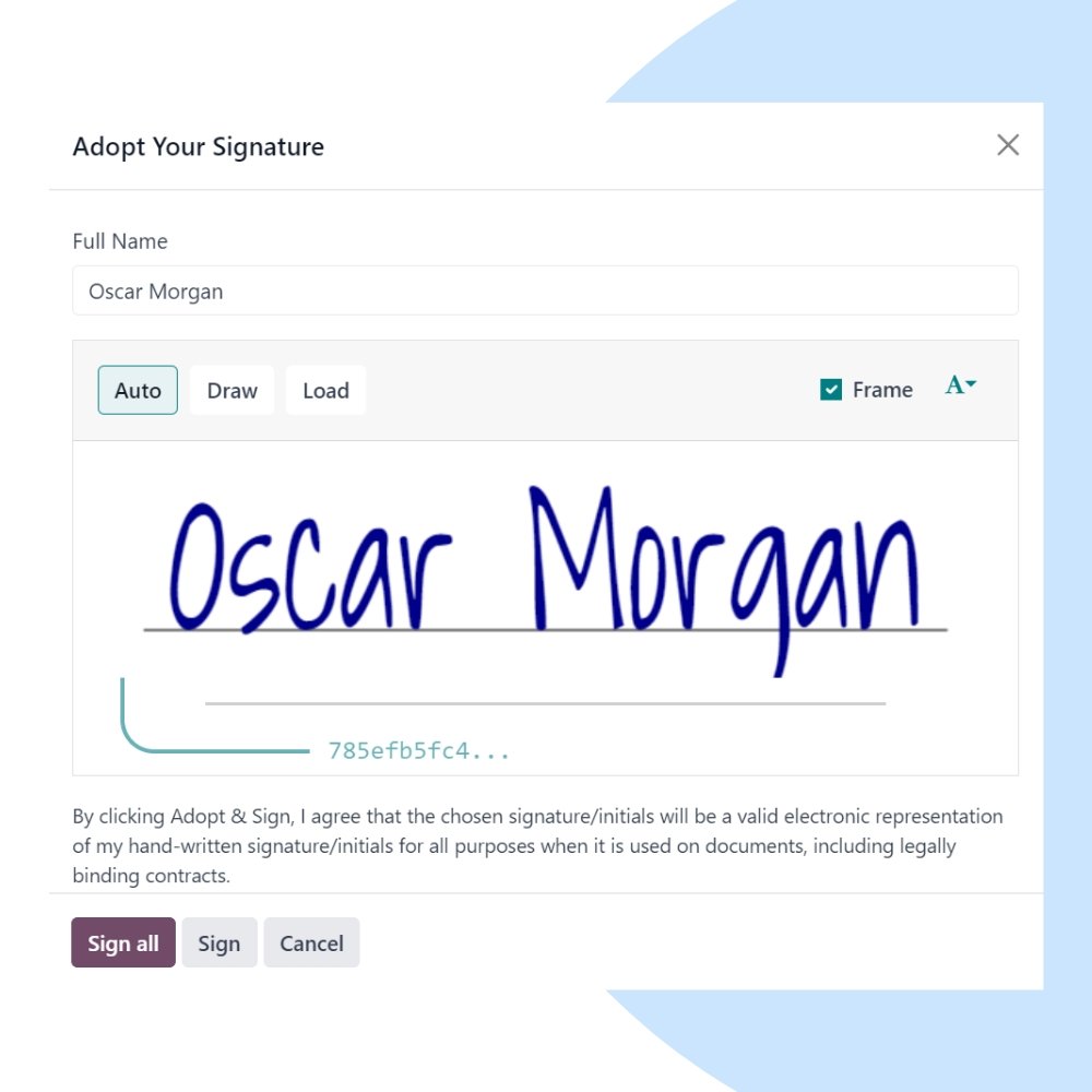 Odoo Sign Support