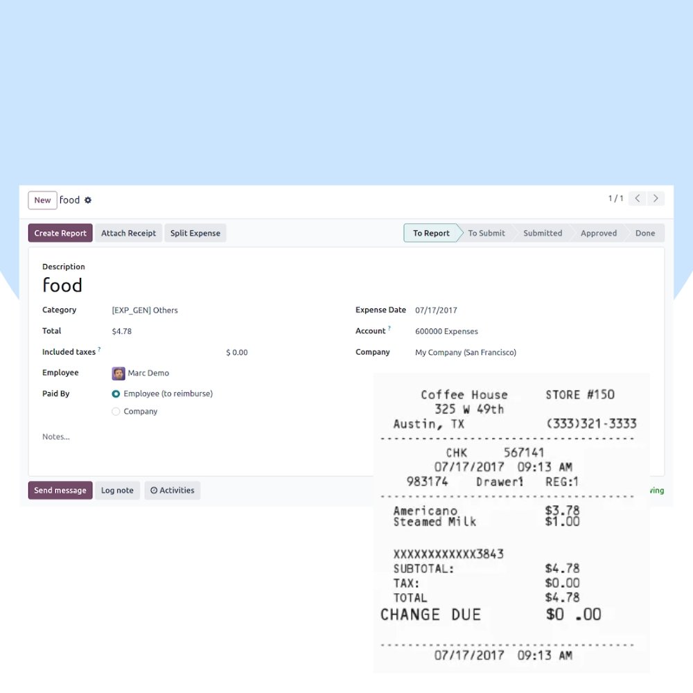 Odoo Expenses Customization