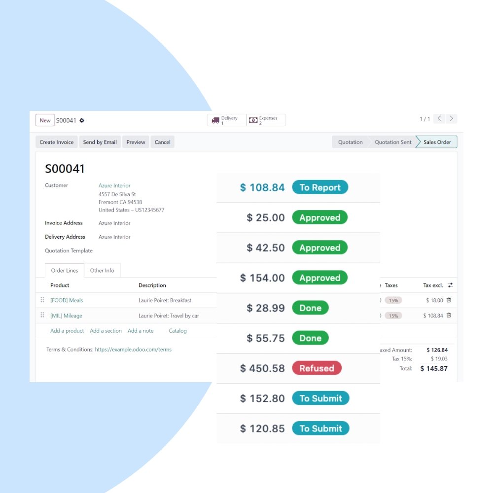 Odoo Expenses Implementation