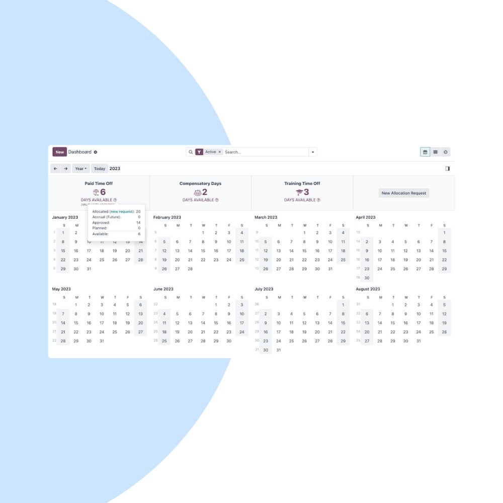 Odoo Time Off Support