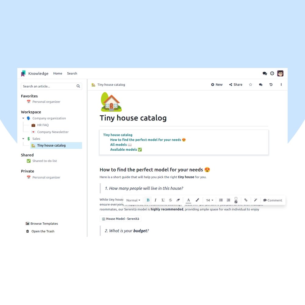 Odoo Knowledge Customization