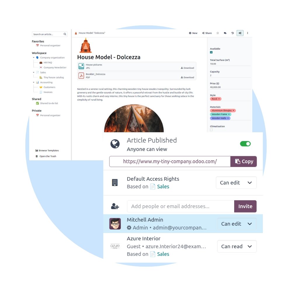 Odoo Knowledge Support